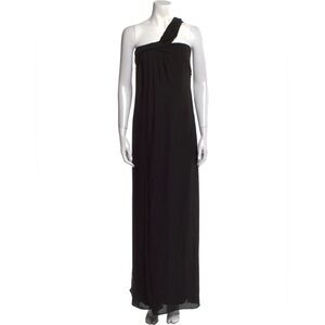One Shoulder Evening Gown by Halston Heritage, Black